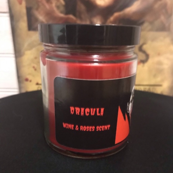 9 Ounce Halloween Candles Of Dracula, The Mummy, And Frankenstein’s. Horror. - Picture 3 of 12